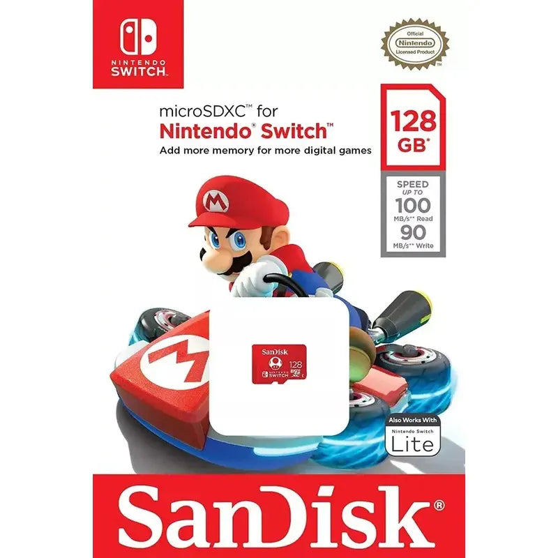 Memoria Micro Sd Sandisk 128gb 100/90 Mb/s Nintendo Switch