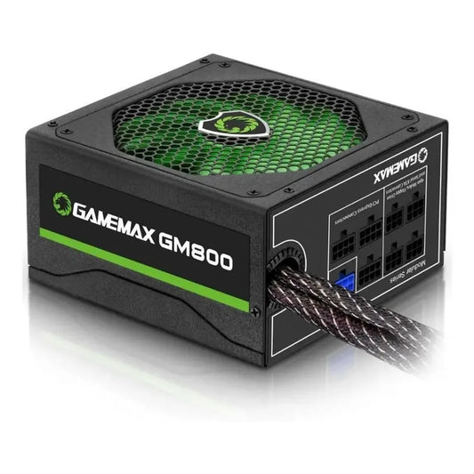 Fuente De Poder Gamemax 800w 80+ Bronze Semi Modular Gm-800 Negro
