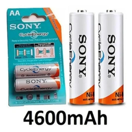 Pilas Recargables Sony Doble Aa 4600mah 2und Promo
