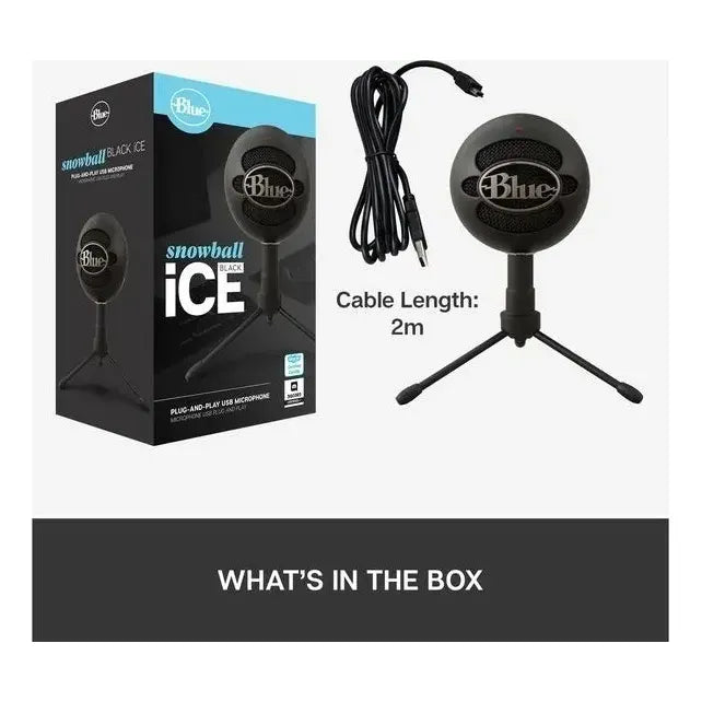 Microfono Blue Snowball Ice Grabación Condensador Pc Mac Usb
