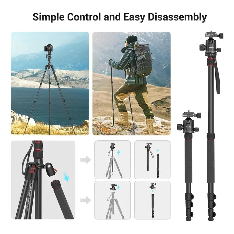 Trípode Para Cámara Smallrig Ct-20, Trípode Y Monopie Plegab