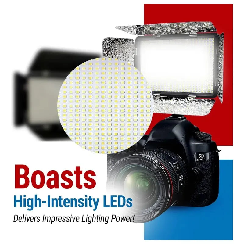 Kit Luz Fotográfica Y De Vídeo Vidpro Led-530  3200k-5600k