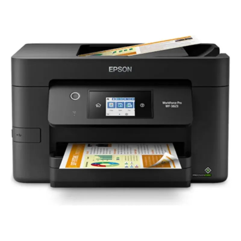 Impresora Epson Wf-3823 Multifunción Color Inalámbrica Negro