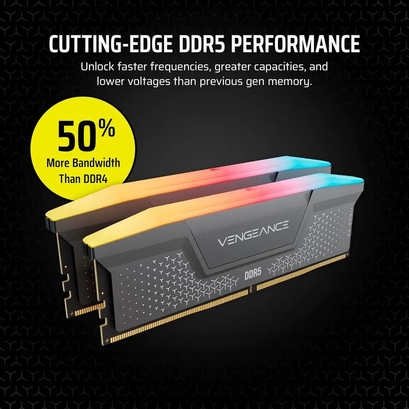 Corsair Vengeance Rgb Rs Ddr5 Ram 32gb (2x16gb) 6000mhz