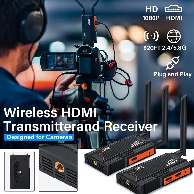 Transmisor Y Receptor Hdmi Wireless, Kit Extensor Hdmi