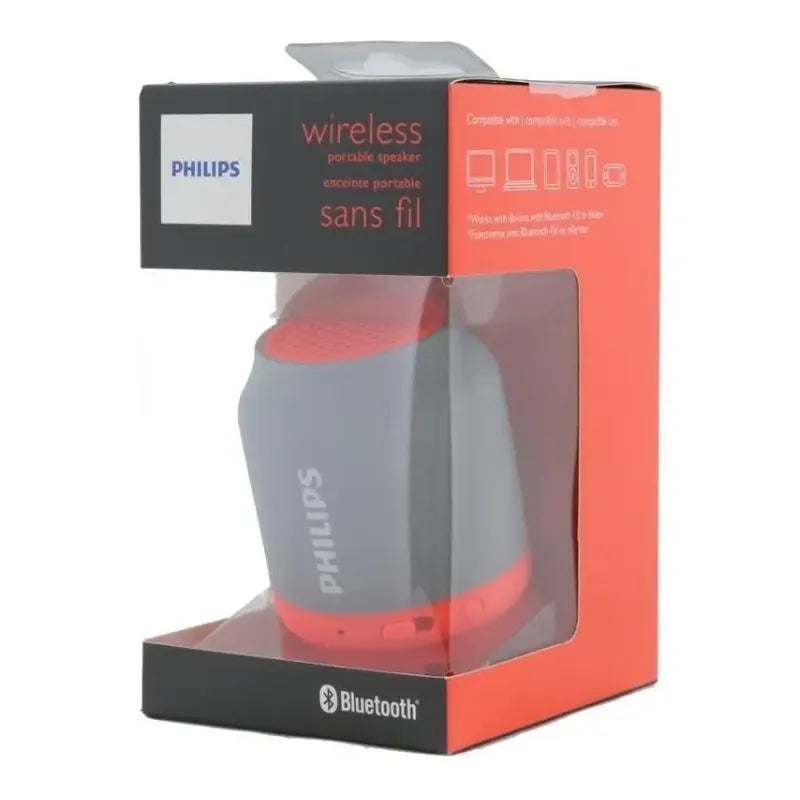 Altavoz Portátil Inalámbrico Philips Bt50  Gris