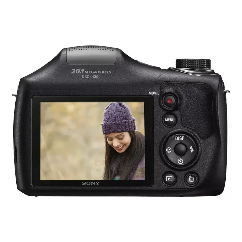 Camara Semi Profesional Sony Dsc H300hd 20mp Zoom 35x Bcv Negro