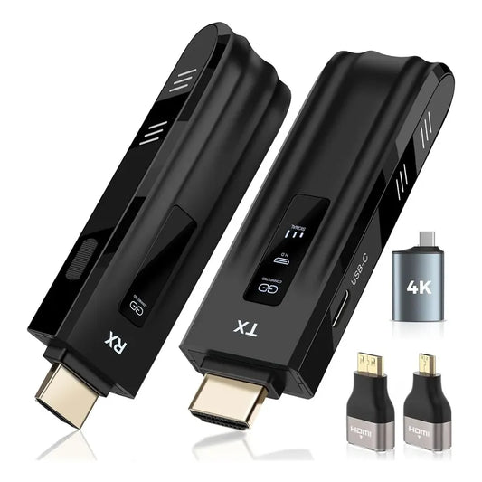 Transmisor Y Receptor Hdmi Wireless, Decodif 4k Salida 1080p