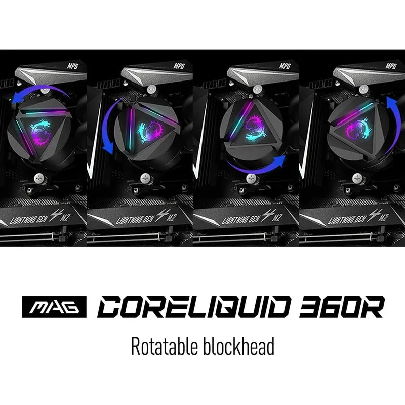 Sistema De Enfriamiento Liquido Msi Mag Coreliquid 360r Rgb