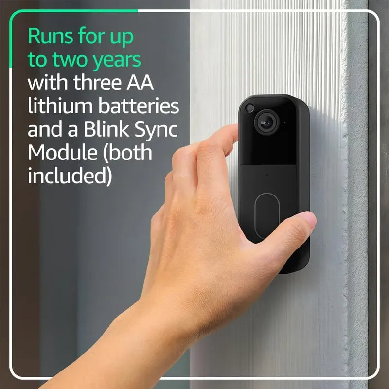 Timbre Alexa Blink Cámara Hd Wifi Amazon+ Modulo Sync Core Negro