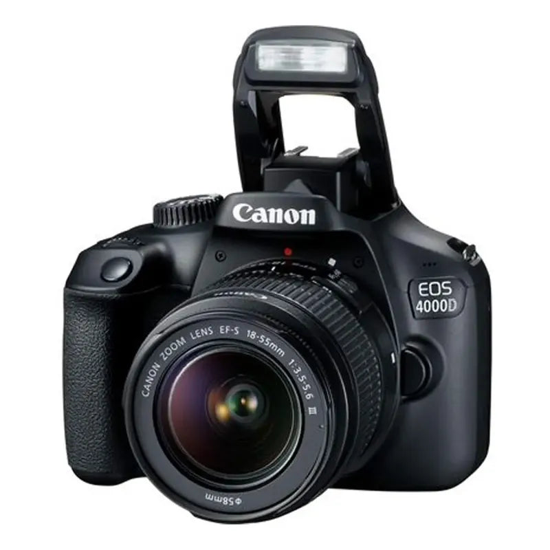 Camara Slr Canon Eos 4000d/rebel T100+ Lente 18-55mm+ Kit Negro