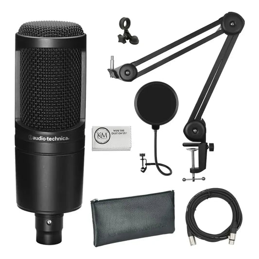 Micrófono De Condensador Cardioide Audio-technica At2020 Negro