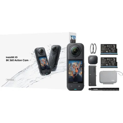 Insta360 X5 Essentials Bundle-8k Waterproof 360 Action