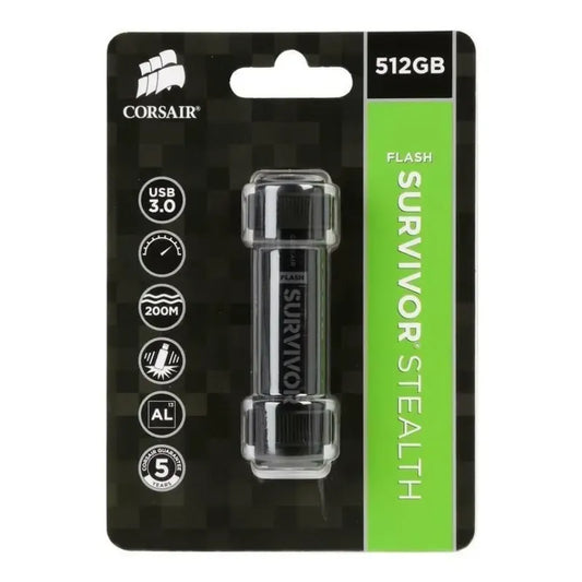 Pendrive Corsair 512gb Survivor Stealth Sumergible 200metros