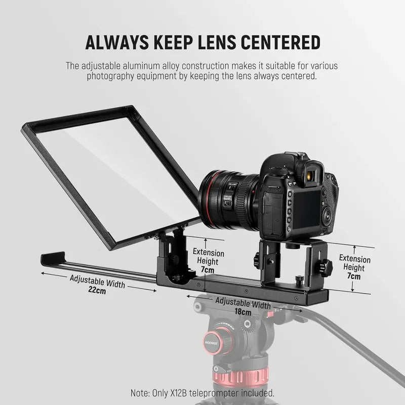 Neewer Basics X12b Teleprompter Aleación De Aluminio 12