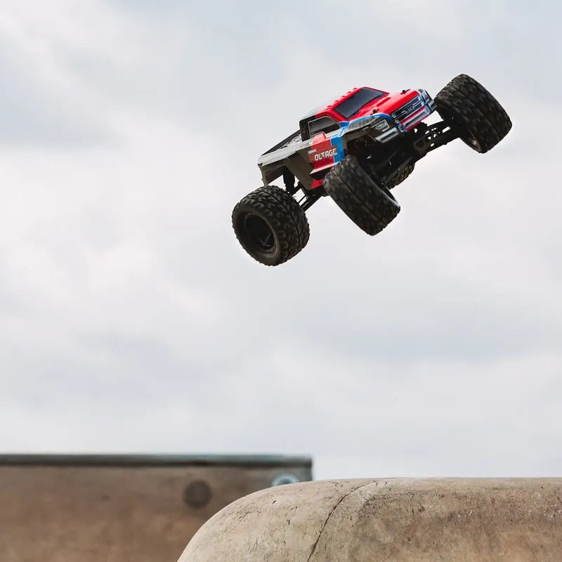 Camioneta Monster Truck Rc Armma Granite Voltage1:10 Brushed Rojo/azul N/a