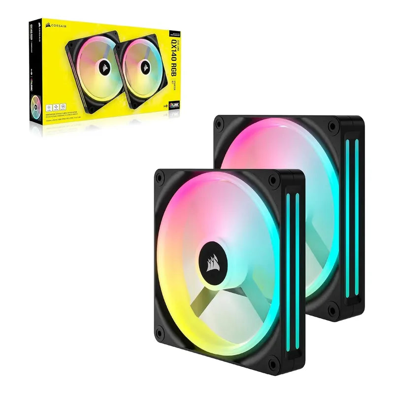 Corsair Icue Link Qx140 Rgb Starter Kit Cúpula Magnética