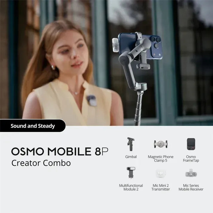 Estabilizador Video Dji Osmo Mobile 8p Creator Combo Negro