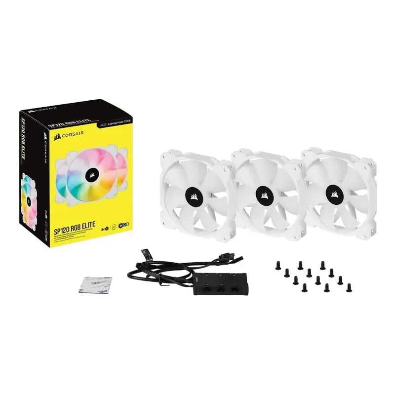 Fan Corsair Icue Sp120 Rgb Elite+lighting Node Core Regalo