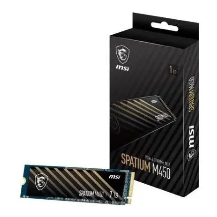 Msi Spatium M450 M.2 2280 1tb Pci-e.4.0 X4, Nvme 1.4 3d Nand Negro