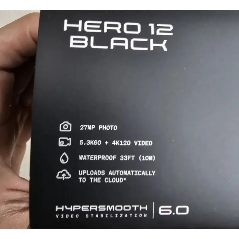 Gopro Hero 12 Black, 5.3k60, Hypersmooth 6.0, Waterproof