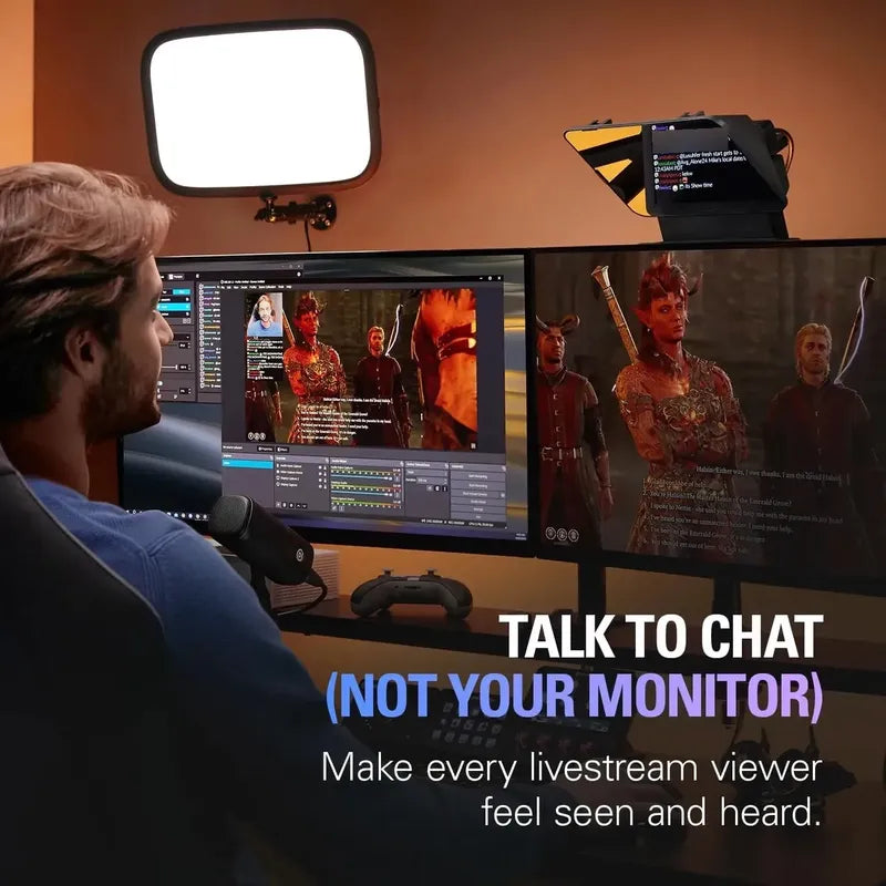Elgato Teleprompter Pantalla Integrada Youtube, Twitch, Zoom