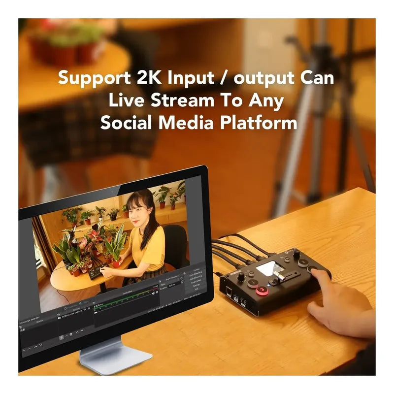 Rgblink Mini Mezclador Switcher Con 4 Entradas Hdmi 2k