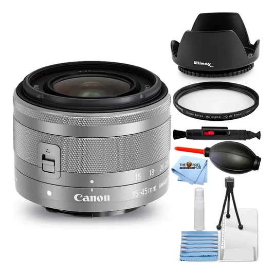Lente Canon Ef-m 15-45 Mm F/3,5-6,3 Is Stm + Kit Limpieza