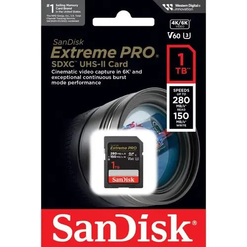 Memoria Sd Sandisk Extreme Pro Uhs-ii 1tb 280/150 Mb/s
