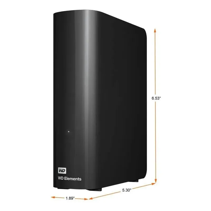 Disco Duro Externo Wd Elements 20tb Usb 3.0 Pc Mac Negro