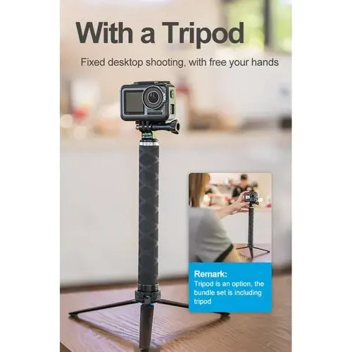 Palo Selfie + Tripode Telesin Para Camaras De Accion