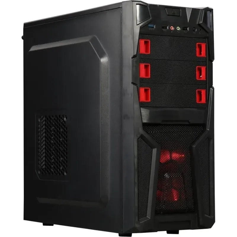 Chasis Case Diypc Solo-t2-r Black Usb 3.0 Atx Mid Tower 2fan