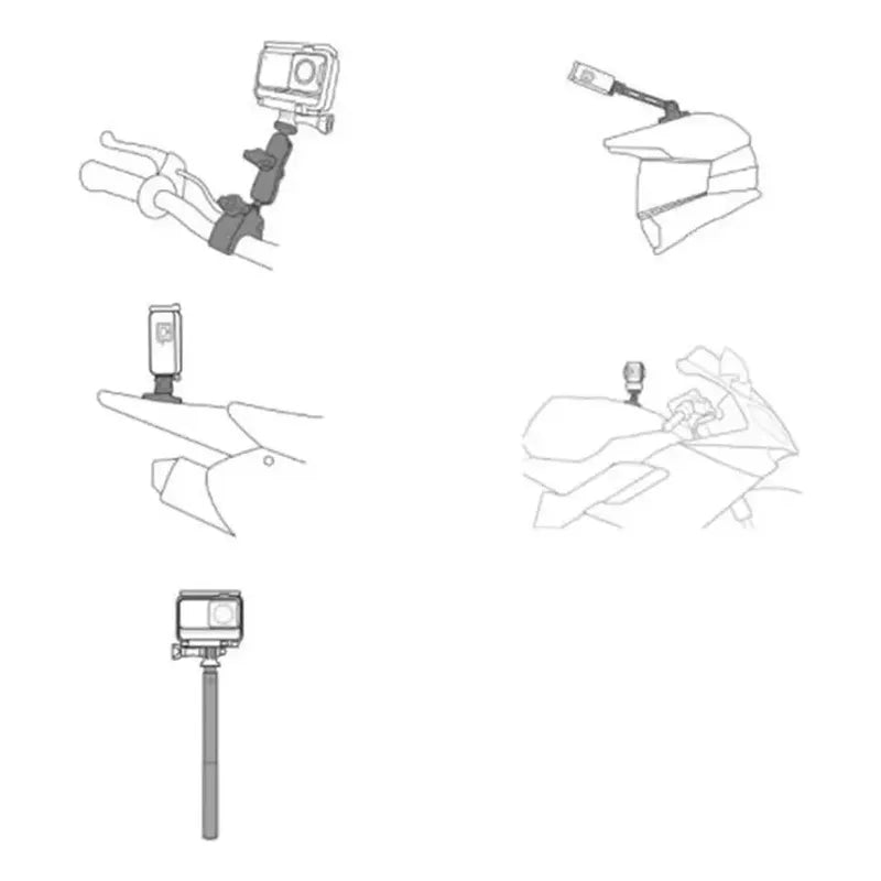 Evo Kit Gymbals Accesorios Para Moto Insta Y Gopro