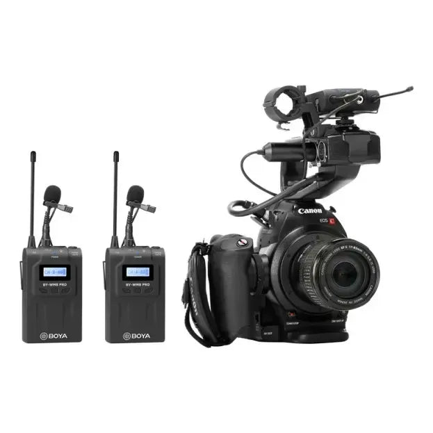 Boya Kit Micrófono Inalámbrico Uhf Pro 2tx+1rx Negro