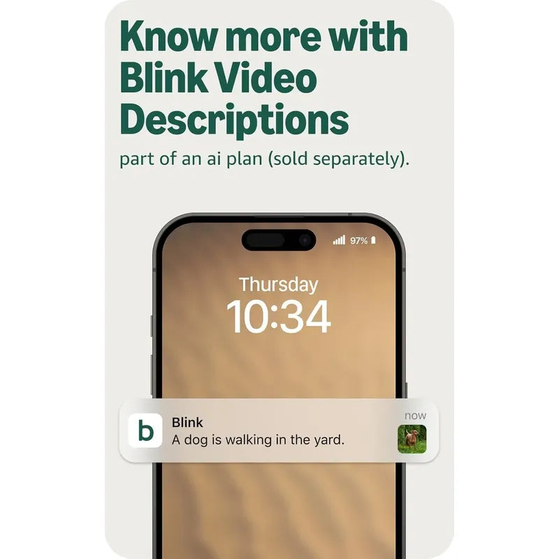 Cámara De Seguridad Inteligente Wireless Blink Outdoor 2k+