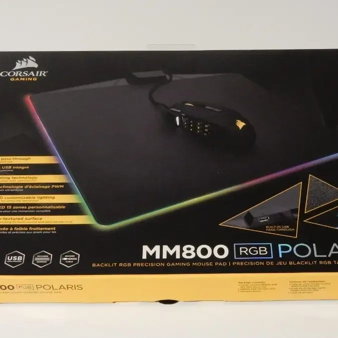 Corsair Mouse Pad Mm800 Rgb Polaris Negro