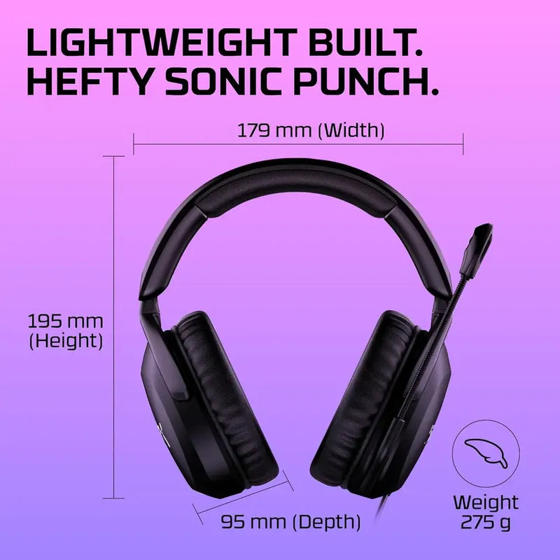 Audifonos Hyperx Cloud Stinger 2 Con Microfono Giratorio Negro