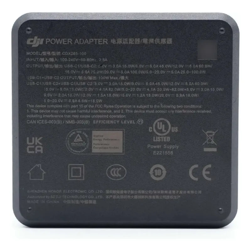 Adaptador De Corriente Dji 100w Dual Usb-c