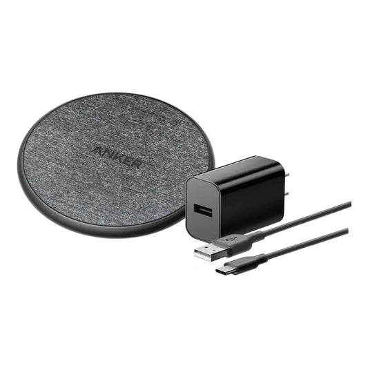 Cargador Anker Wireless 10w Con Cable +cargador De Pared 18w