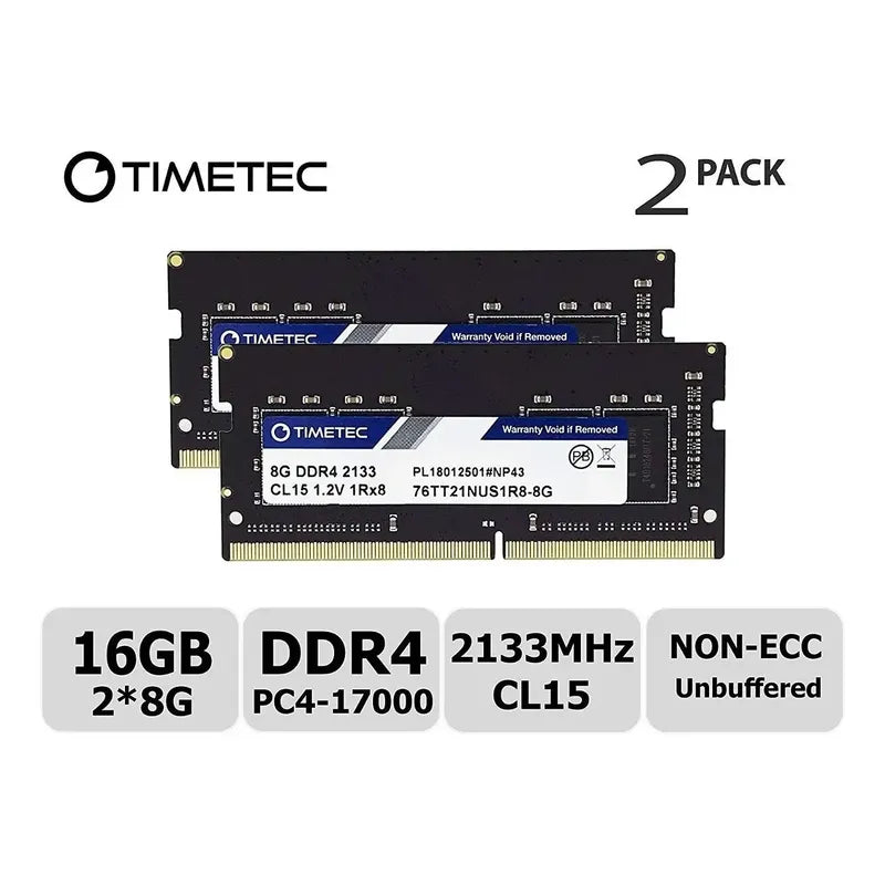 Memoria Ram Timetec 16gb Kit 2x8 Ddr4 Laptop