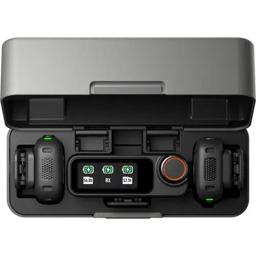 Microfono Dji Mic 3 Wireless Doble Canal  2,4 Ghz Negro