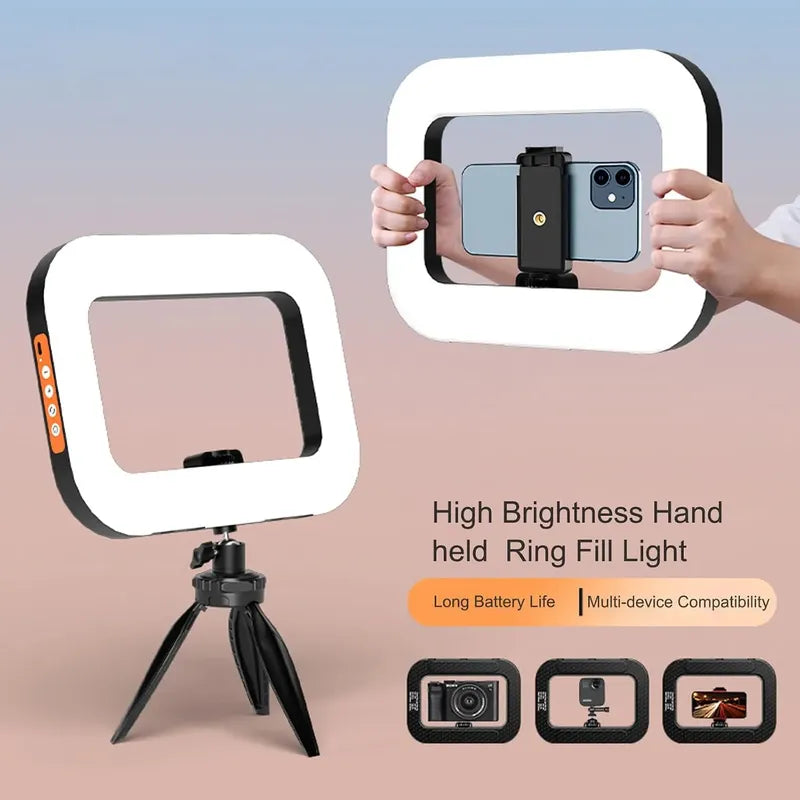 Aro De Luz Selfies Portátil Ym200 Bi-color