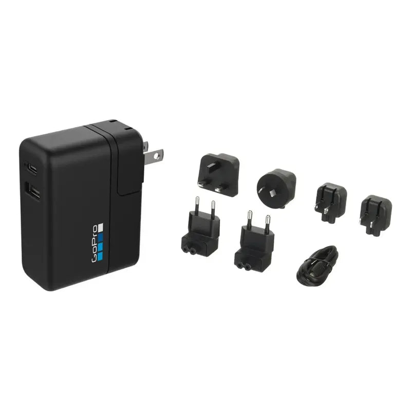 Cargador Gopro Carga Dual, 6 Adaptador, 27,5 W