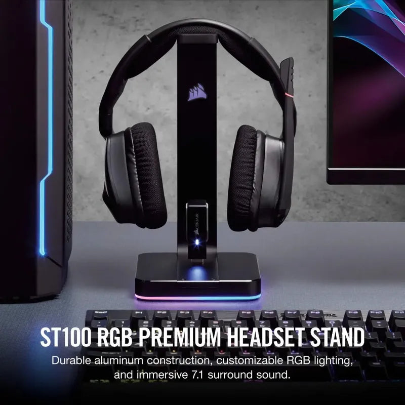 Base Corsair Rgb St100 Rgb Premium Headset Stand