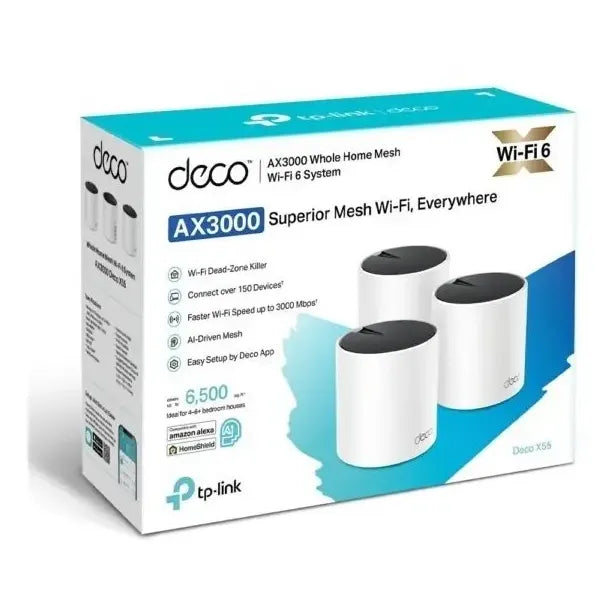 Router Tp-link Deco-x55 3und Wifi 6 Mesh Ax3000 Dual Band