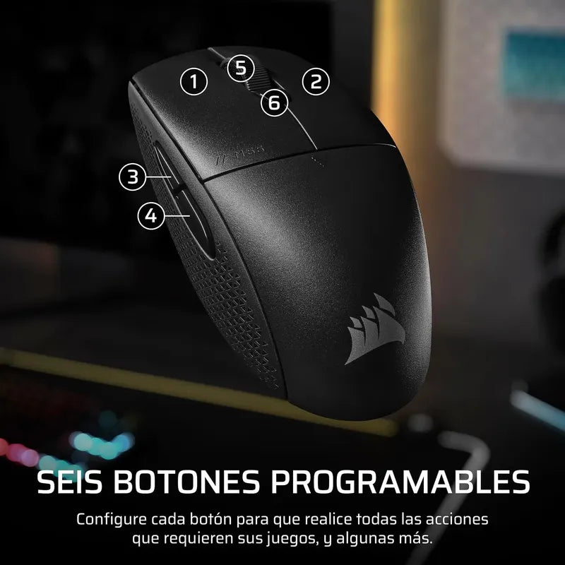 Corsair M55 Wireless Mouse Ligero Para Juegos Fps 24.000dpi