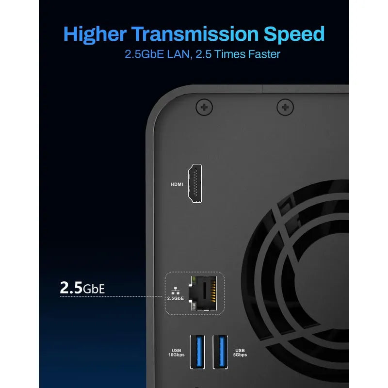Nas Terramaster F2-425 2-bahia Intel Quad-core Cpu, 4gb Ram