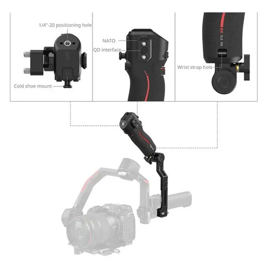 Empuñadura Control De Enfoque Smallrig Para La Serie Dji Rs Negro