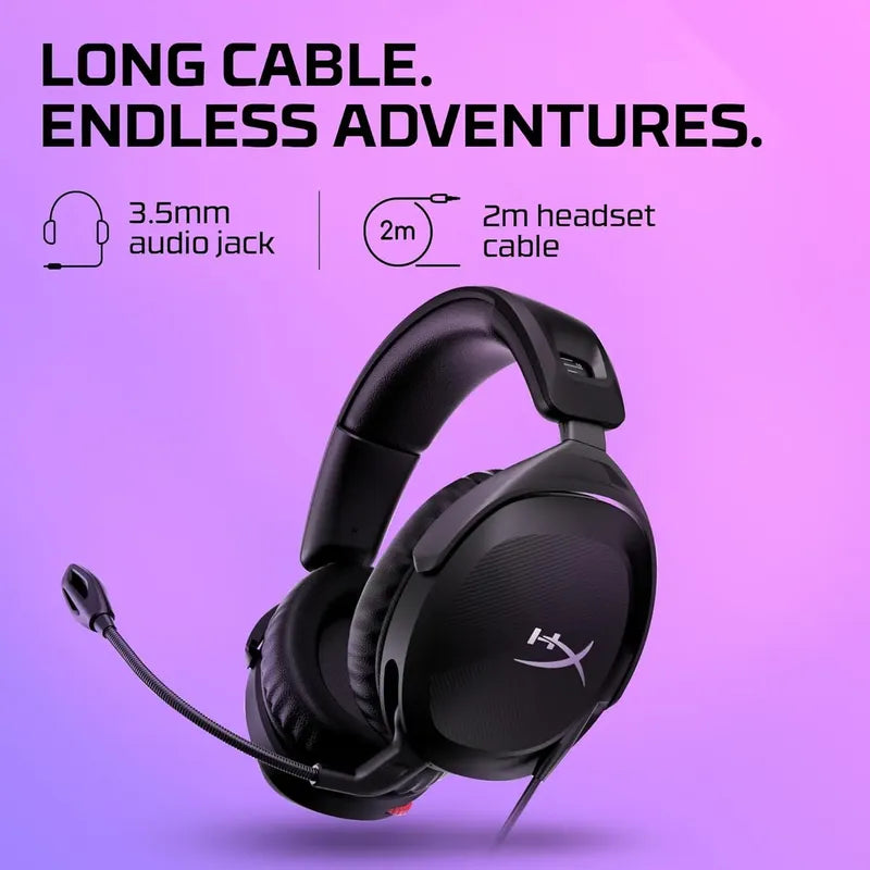 Audifonos Hyperx Cloud Stinger 2 Con Microfono Giratorio Negro