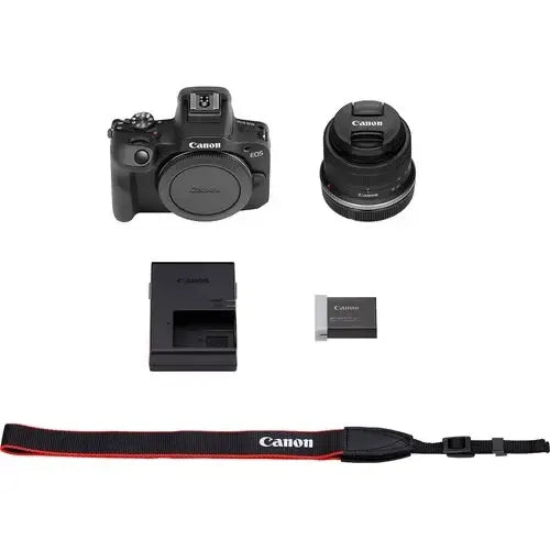 Camara Canon Kit Lente Eos R100 Rf-s18-45mm F4.5-6.3 Stm Negro